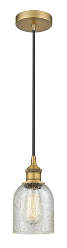 Edison One Light Mini Pendant Brushed Brass