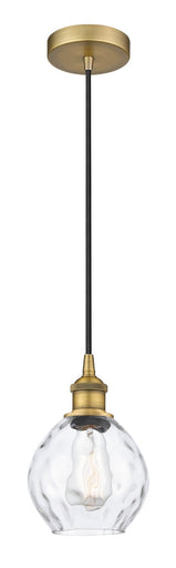 Edison One Light Mini Pendant Brushed Brass