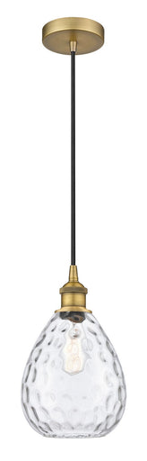 Edison One Light Mini Pendant Brushed Brass