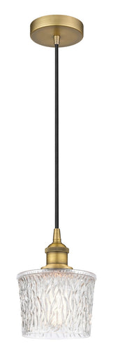 Edison One Light Mini Pendant Brushed Brass