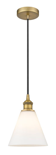 Edison One Light Mini Pendant Brushed Brass