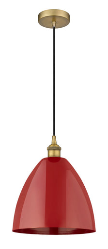 Edison One Light Mini Pendant Brushed Brass
