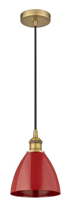 Innovations - 616-1P-BB-MBD-75-RD - One Light Mini Pendant - Edison - Brushed Brass