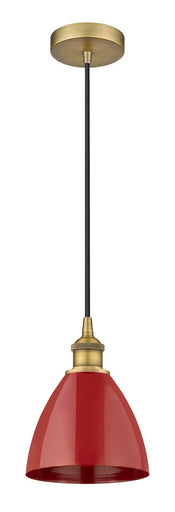 Edison One Light Mini Pendant Brushed Brass