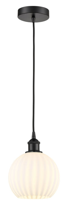 Innovations - 616-1P-BK-G1217-8WV - LED Mini Pendant - Edison - Matte Black