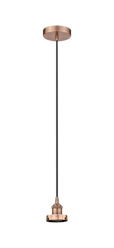 Edison One Light Pendant Antique Copper