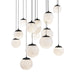 Modern Forms - PD-34415R-BK - LED Pendant - Pisces - Black