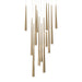 Modern Forms - PD-41713S-AB - LED Pendant - Cascade - Aged Brass