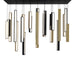 Modern Forms - PD-64823L-BK/AB-BK - LED Pendant - Chaos - Black/Aged Brass & Black