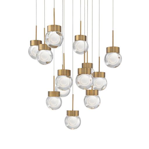 Modern Forms - PD-82013S-AB - LED Pendant - Double Bubble - Aged Brass