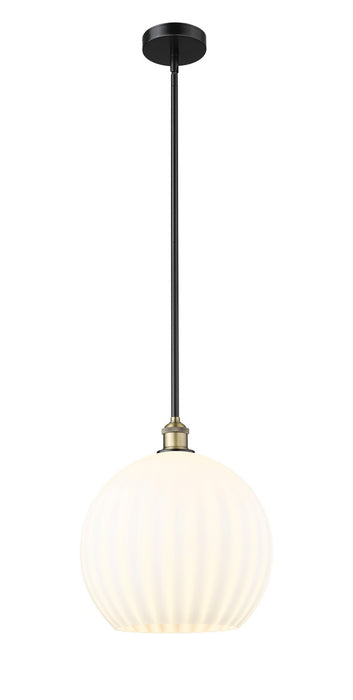 Innovations - 616-1S-BAB-G1217-14WV - LED Pendant - Edison - Black Antique Brass