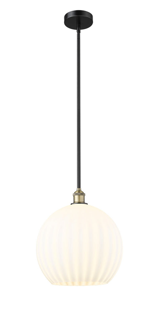 Innovations - 616-1S-BAB-G1217-14WV - LED Pendant - Edison - Black Antique Brass