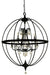Framburg - 1070 MBLACK - Nine Light Foyer Chandelier - Compass - Matte Black