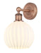Innovations - 616-1W-AC-G1217-8WV - LED Wall Sconce - Downtown Urban - Antique Copper