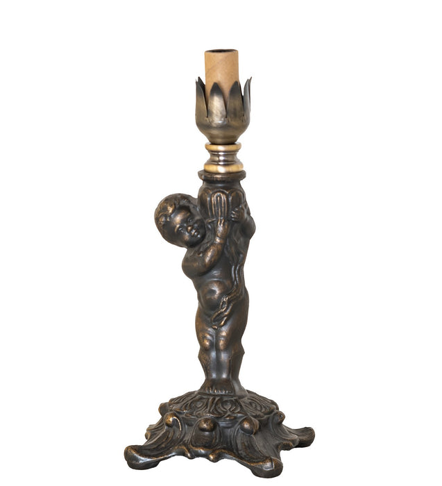 Meyda Tiffany - 10703 - One Light Mini Lamp - Cherub - Antique Brass