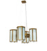 Meyda Tiffany - 263181 - Four Light Pendant - Affeton - Transparent Gold