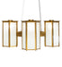 Meyda Tiffany - 263181 - Four Light Pendant - Affeton - Transparent Gold