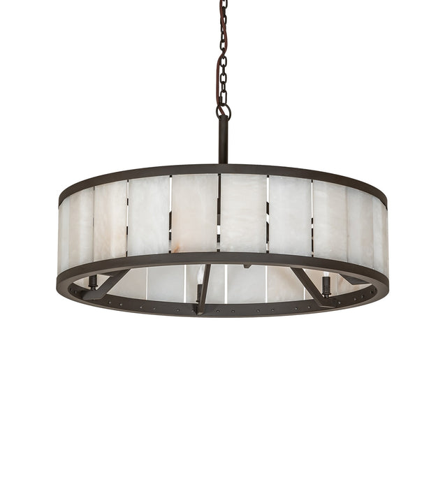 Meyda Tiffany - 265763 - Six Light Chandelier - Hokaiseki - Oil Rubbed Bronze