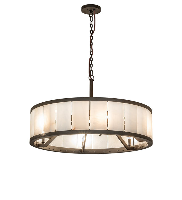 Meyda Tiffany - 265763 - Six Light Chandelier - Hokaiseki - Oil Rubbed Bronze