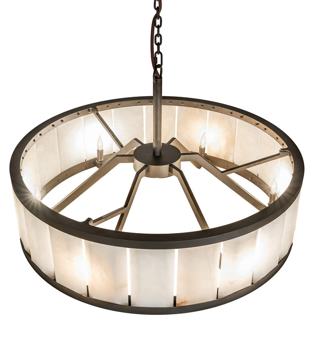 Meyda Tiffany - 265763 - Six Light Chandelier - Hokaiseki - Oil Rubbed Bronze