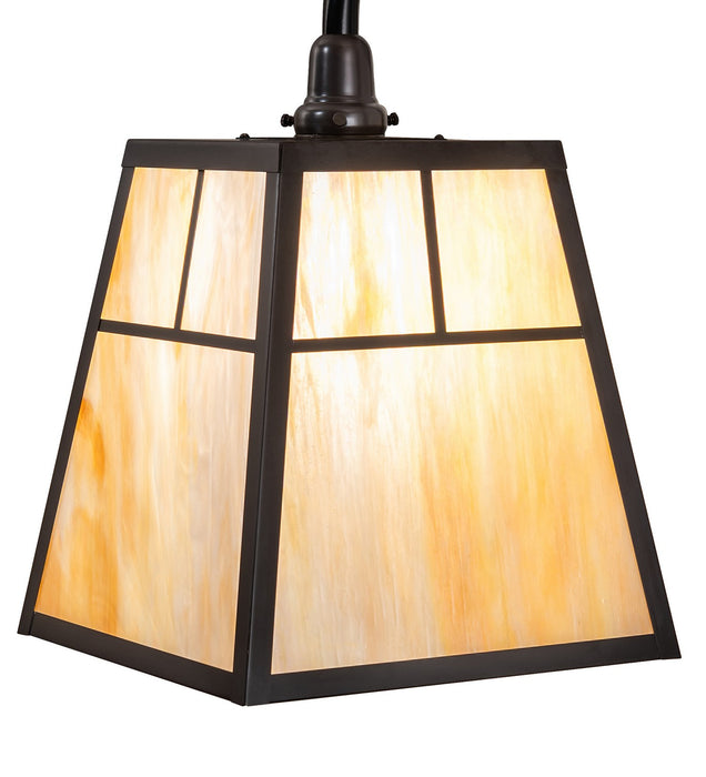 Meyda Tiffany - 267583 - One Light Wall Sconce - Stillwater - Craftsman Brown/Gloss Black