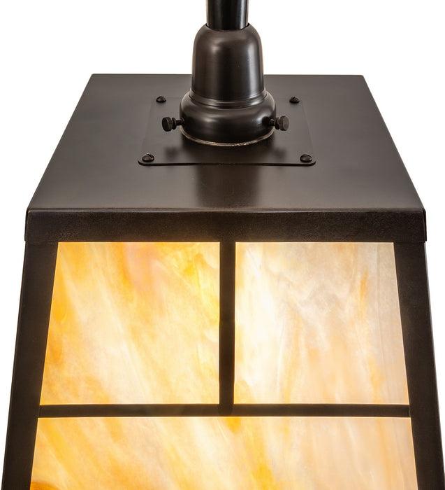 Meyda Tiffany - 267583 - One Light Wall Sconce - Stillwater - Craftsman Brown/Gloss Black