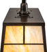 Meyda Tiffany - 267583 - One Light Wall Sconce - Stillwater - Craftsman Brown/Gloss Black