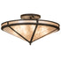 Meyda Tiffany - 268978 - Eight Light Semi-Flushmount - Craftsman - Oil Rubbed Bronze