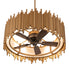 Meyda Tiffany - 269152 - Eight Light Chandel-Air - Frequency - Gold Metallic