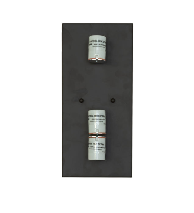 Meyda Tiffany - 270260 - Three Light Wall Sconce - Hyde Park - Oil Rubbed Bronze