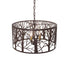 Meyda Tiffany - 270353 - Three Light Pendant - Winter Maple - Cafe Noir