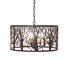 Meyda Tiffany - 270353 - Three Light Pendant - Winter Maple - Cafe Noir