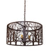 Meyda Tiffany - 270353 - Three Light Pendant - Winter Maple - Cafe Noir