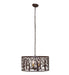 Meyda Tiffany - 270353 - Three Light Pendant - Winter Maple - Cafe Noir