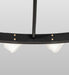 Meyda Tiffany - 270456 - LED Semi-Flushmount - Rory - Solar Black/ Champagne Metallic