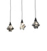 Meyda Tiffany - 270753 - Three Light Island Pendant - Handkerchief - Black Metal