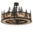 Meyda Tiffany - 270759 - Eight Light Chandel-Air - Tall Pines - Oil Rubbed Bronze