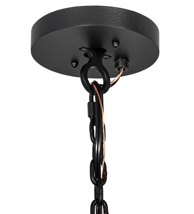 Meyda Tiffany - 270818 - 24 Light Chandelier - Loxley - Black Satin Wrought Iron