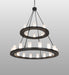 Meyda Tiffany - 270818 - 24 Light Chandelier - Loxley - Black Satin Wrought Iron