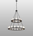 Meyda Tiffany - 270818 - 24 Light Chandelier - Loxley - Black Satin Wrought Iron