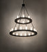 Meyda Tiffany - 270818 - 24 Light Chandelier - Loxley - Black Satin Wrought Iron