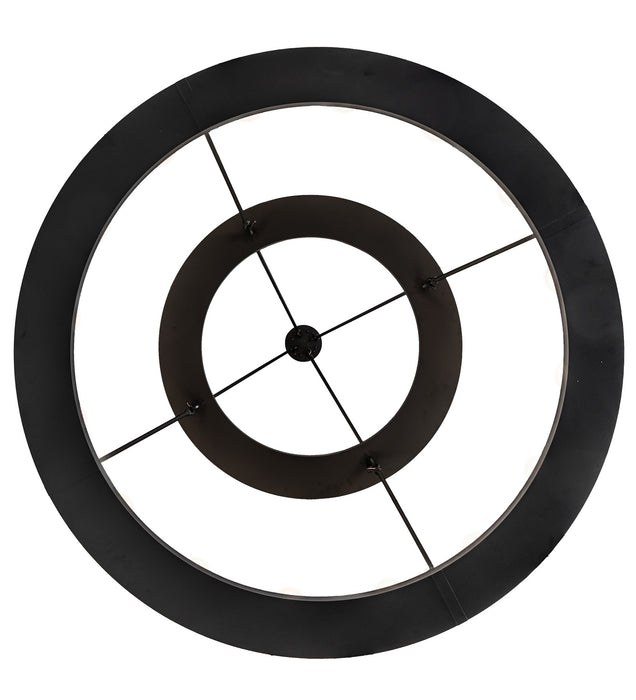 Meyda Tiffany - 270818 - 24 Light Chandelier - Loxley - Black Satin Wrought Iron