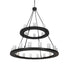 Meyda Tiffany - 270818 - 24 Light Chandelier - Loxley - Black Satin Wrought Iron