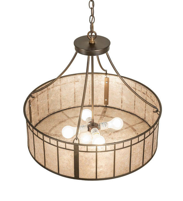 Meyda Tiffany - 271105 - Four Light Pendant - Glendale - Antique Copper