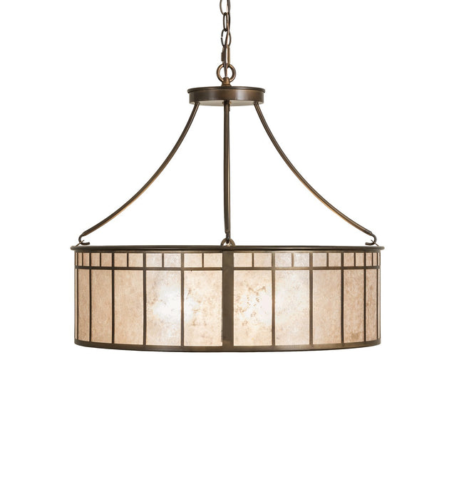 Meyda Tiffany - 271105 - Four Light Pendant - Glendale - Antique Copper