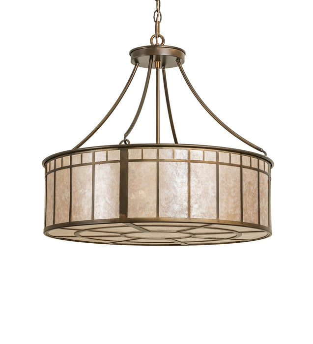 Meyda Tiffany - 271105 - Four Light Pendant - Glendale - Antique Copper