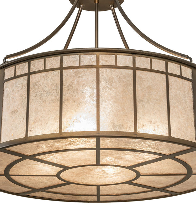 Meyda Tiffany - 271105 - Four Light Pendant - Glendale - Antique Copper