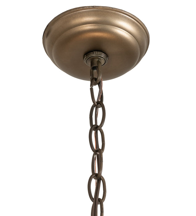 Meyda Tiffany - 271105 - Four Light Pendant - Glendale - Antique Copper