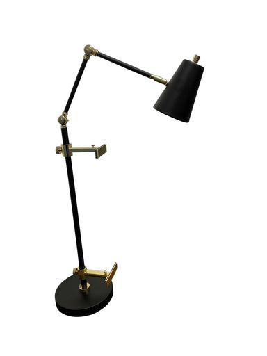 River North LED Task Lamp Black/Polished Brass