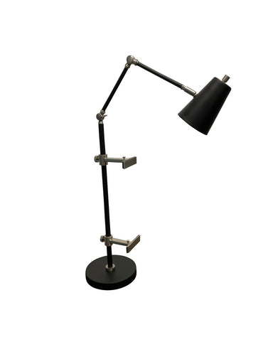 River North LED Task Lamp Black/Satin Nickel